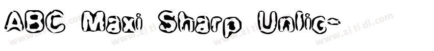 ABC Maxi Sharp Unlic字体转换